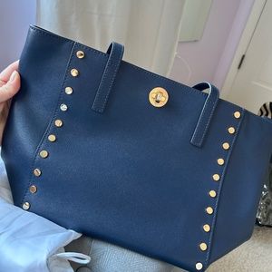 Navy Michael Kors Tote